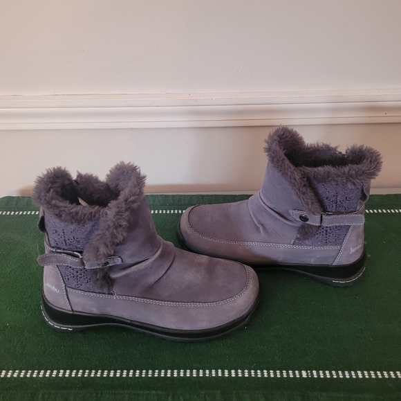 Jambu Shoes - Jambu Womens Sycamore Snow Boots Size 8 Blue Water Resistant Nubuck Upper